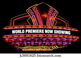 teatro filme, marquee