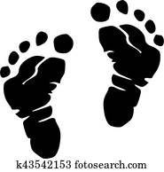Baby feet realistic Baby feet realistic