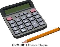 finanz, budget, berechnung, mit, bleistift