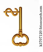 Gold key