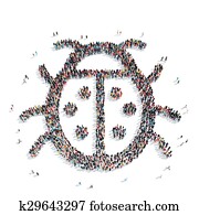 group people shape beetle group people shape beetle