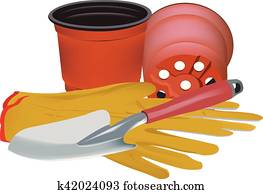 jardinagem, acessórios