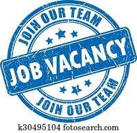 Job vacancy rubber stamp Job vacancy rubber stamp