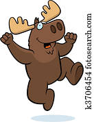 Moose Jumping Moose Jumping