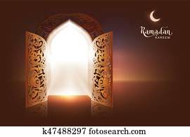 ramadan, kareem, לאטארינג, טקסט, כרטיס של דש