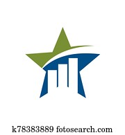 Stock Exchange Star Logo Template Illustration Design. Vector EPS 10. Stock Exchange Star Logo Template Illustration Design. Vector EPS 10.