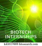 Biotech Internship Meaning Biotechnology Training 3d Illustration