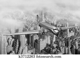 DC-3 Over NYC DC-3 Over NYC
