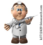 Dr. Wifred giving shot Dr. Wifred giving shot