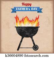 Fathersday Barbecue Vintage Fathersday Barbecue Vintage