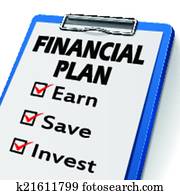 financial plan clipboard 