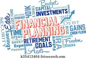Financial Planning Word Collage Financial Planning Word Collage