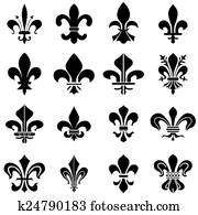 Quebec Fleur De Lys Clipart K18109884 Fotosearch