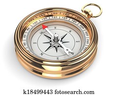 Gold compass