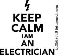 mantenha, pacata, i, sou, um, eletricista