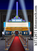 Movie Theatre & Ticket Box Movie Theatre & Ticket Box