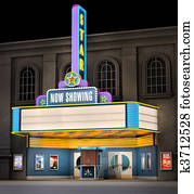 Movie Theatre & Ticket Box Movie Theatre & Ticket Box
