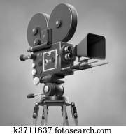 Old Fashoned Movie Camera