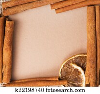 old paper for recipes and spices