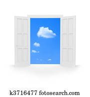 Open door. Open door.