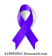 Purple ribbon Purple ribbon