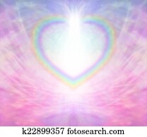 Rainbow Heart Background   