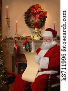 Santa Checking the List Santa Checking the List