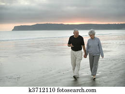 Senior Couple on the Beach