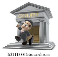 Wilfred leaving the court house Wilfred leaving the court house