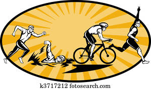 אולימפי, טריאטלון, ספורטאי, שחה, bik, רוץ