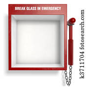 שבור, כוס, ב, חירום