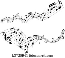 Abstract music notes Abstract music notes