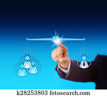 Arm Equating Three Female Workers With One Male