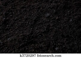 dark background with top soil