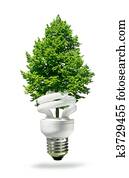 Eco lamp and tree