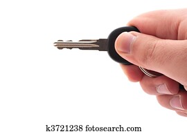 Hand Holding a Key