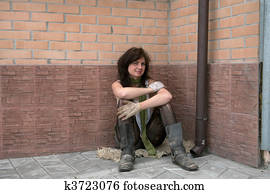 Homeless girl Homeless girl