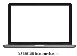 Laptop or computer isolated on white Laptop or computer isolated on white
