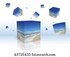 lietus, dēļ, cubes, noslīdējums