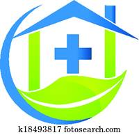 Medical symbol nature business logo Medical symbol nature business logo