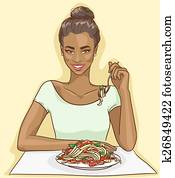 Portrait of beautiful black woman Portrait of beautiful black woman