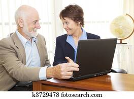 Senior Man Financial Advice