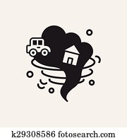 tornado, symbol tornado, symbol
