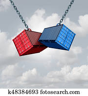 Trade War Concept Trade War Concept