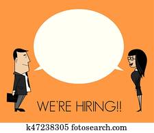 We are hiring concept