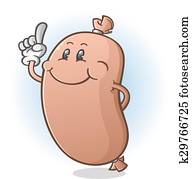 בולוניה, נקניק, ציור היתולי, אופי