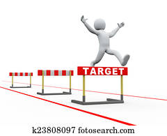 3d man target hurdles track jumping 3d man target hurdles track jumping