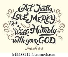 Act justly love mercy walk humbly bible quote