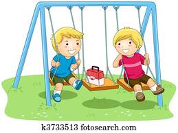 Boys on Swing Boys on Swing