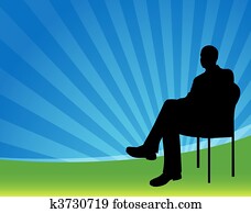 Businessman Sitting